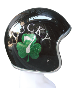 Shamrock Open Face Motorcycle Helmet