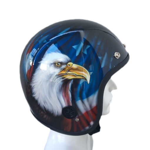 American Eagle Open Face Motorcycle Helmet - Image 2